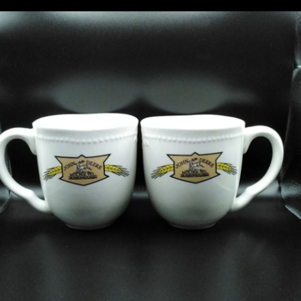 JOHN DEERE COFFEE CUPS SET OF 2